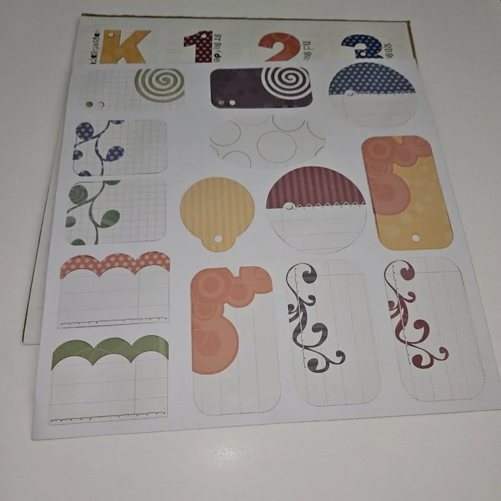 Creative Memories 12x12 School Kit Predecorated Pages Stickers Diecut NEVER USED